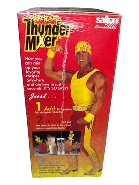 Vintage 1996 Hulk Hogan Thunder Mixer- Factory Sealed NEW in Box